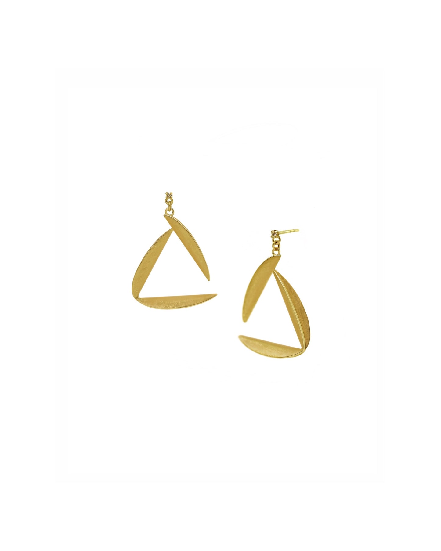 Open Triangle Earrings