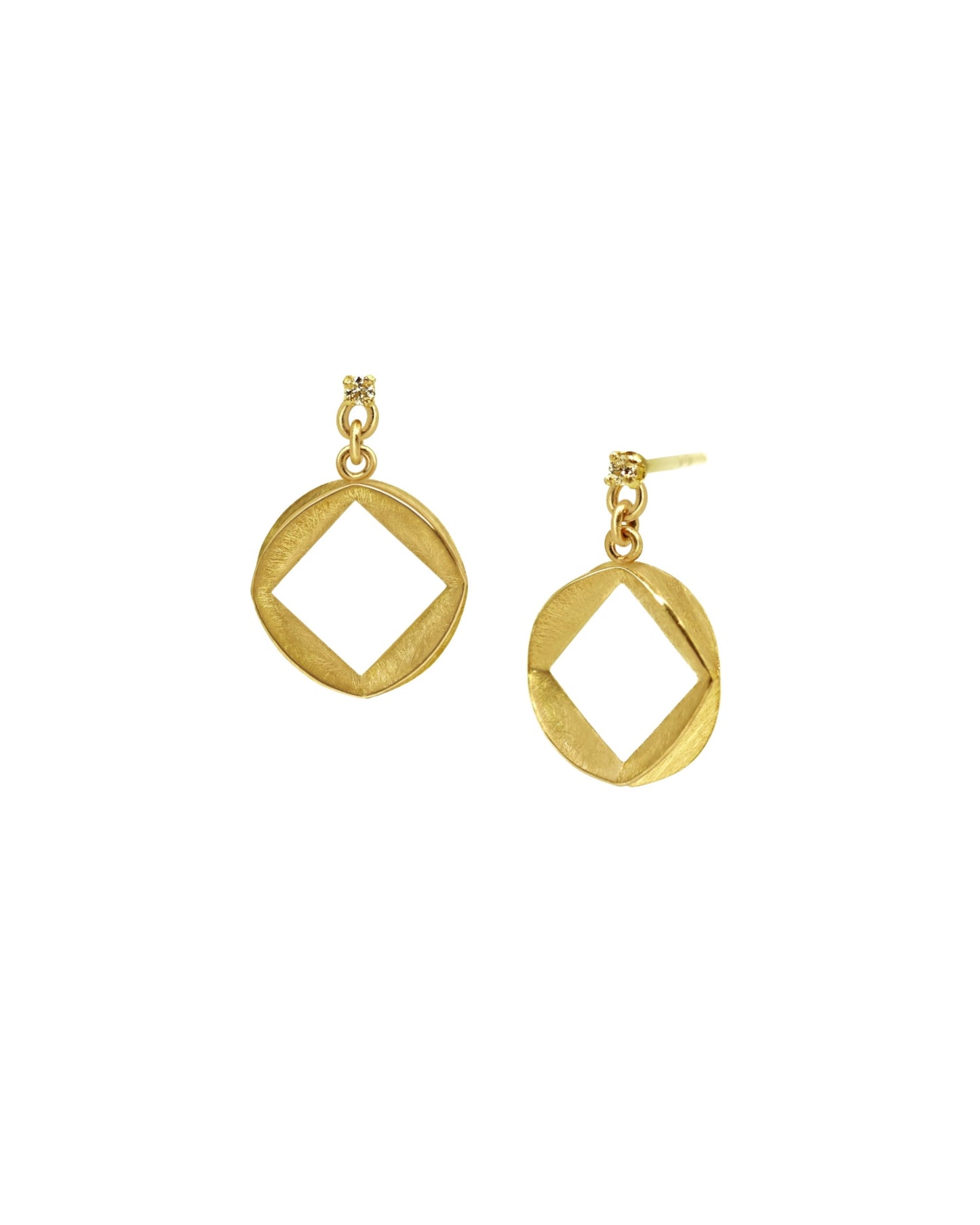 Quad-Pleat Earrings