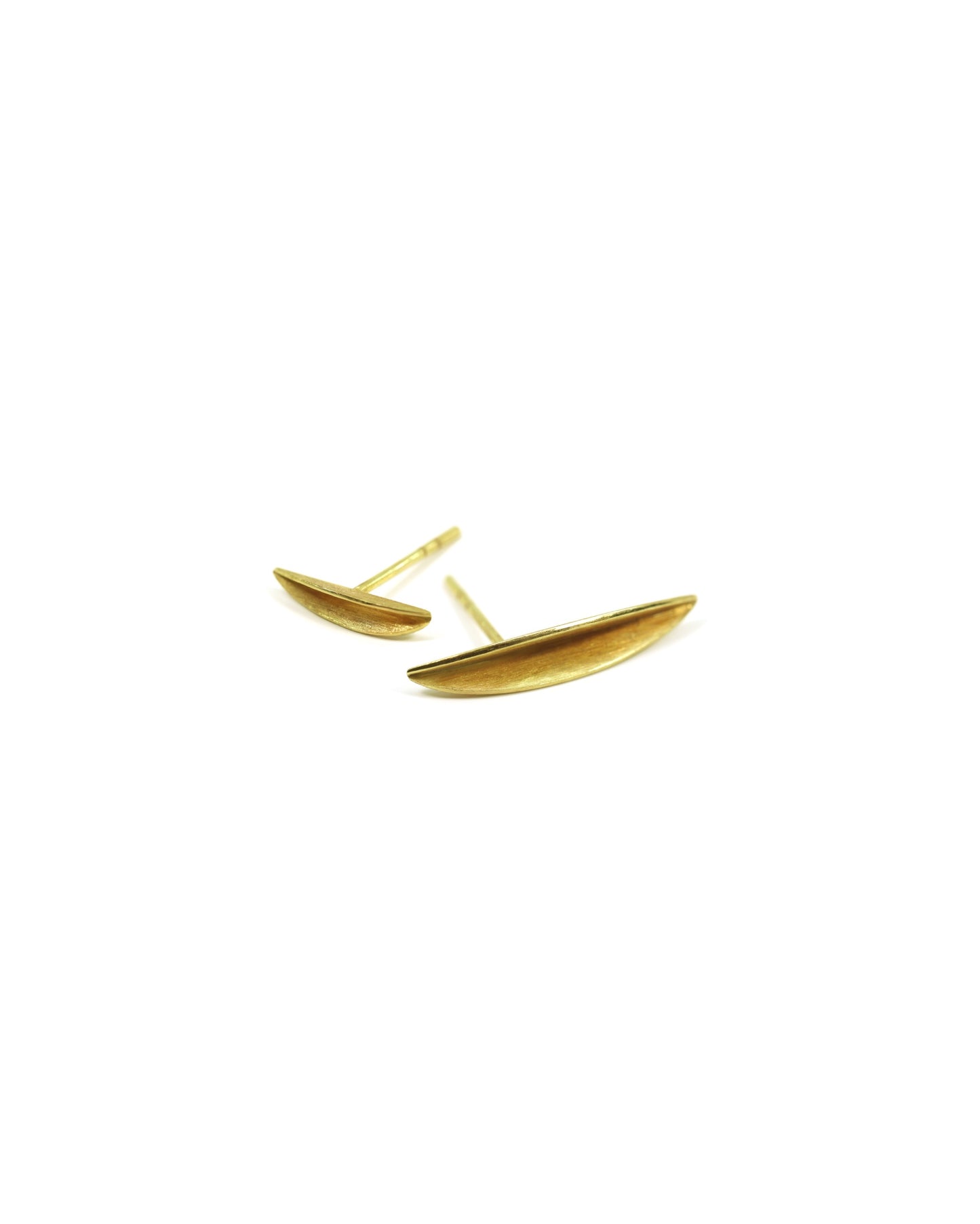 Folded Leaf Earrings