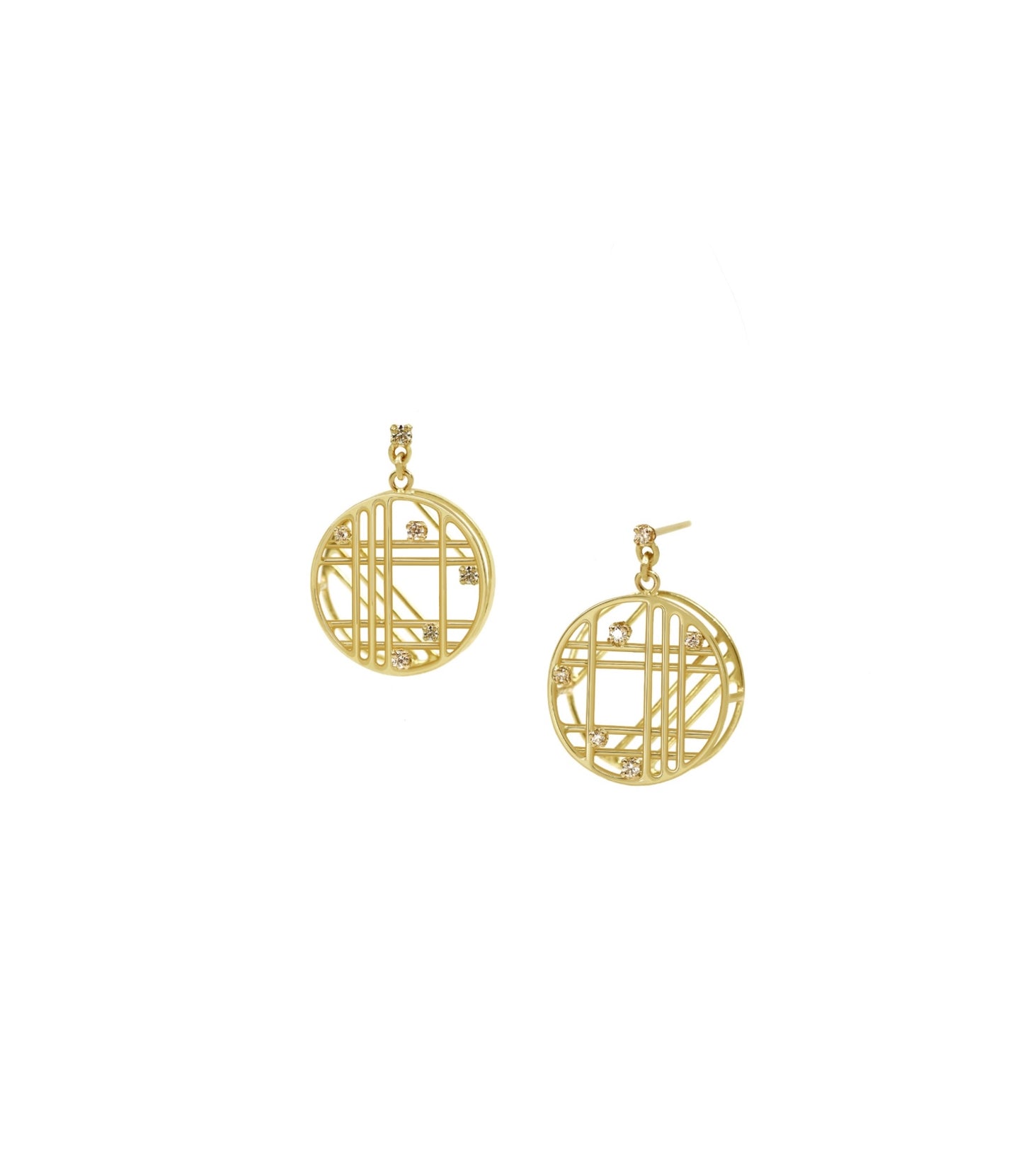 Cascaded Circle Earrings