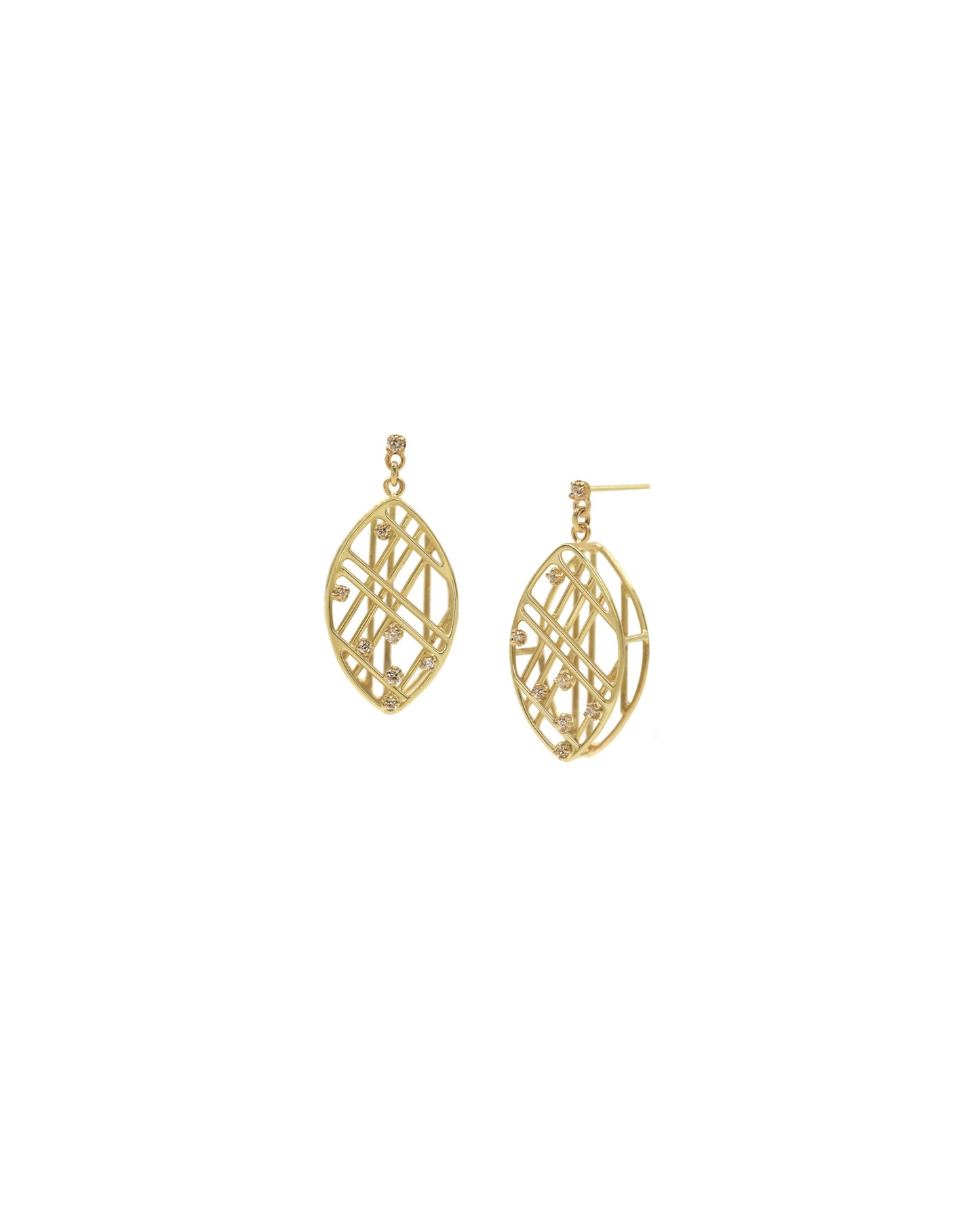 Cascaded Leaf Earrings