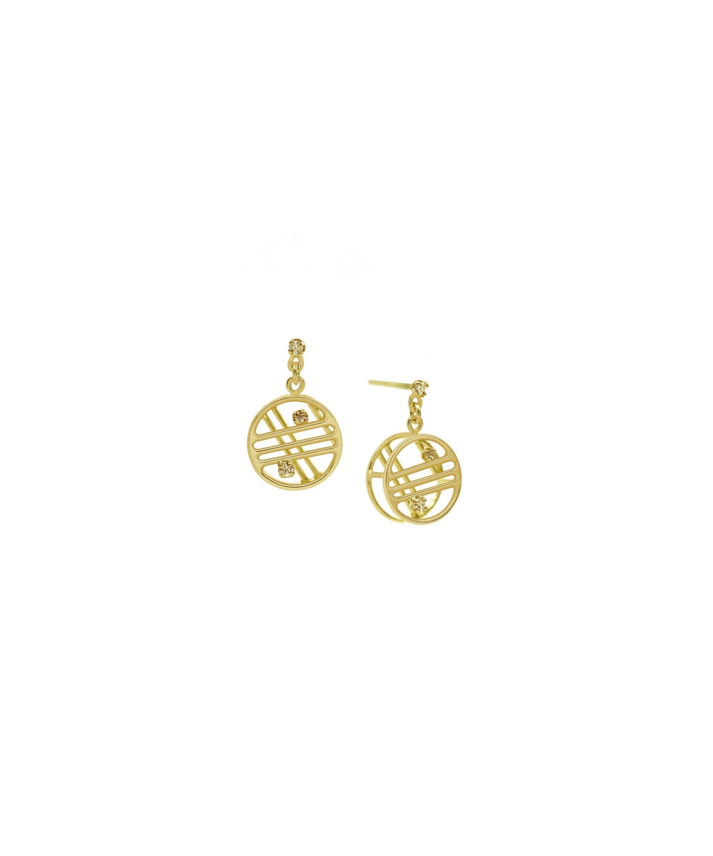 Mini Cascaded Circle Earrings