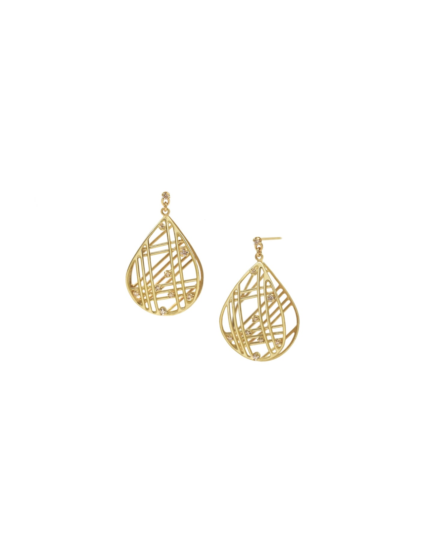 Cascaded Pear Earrings