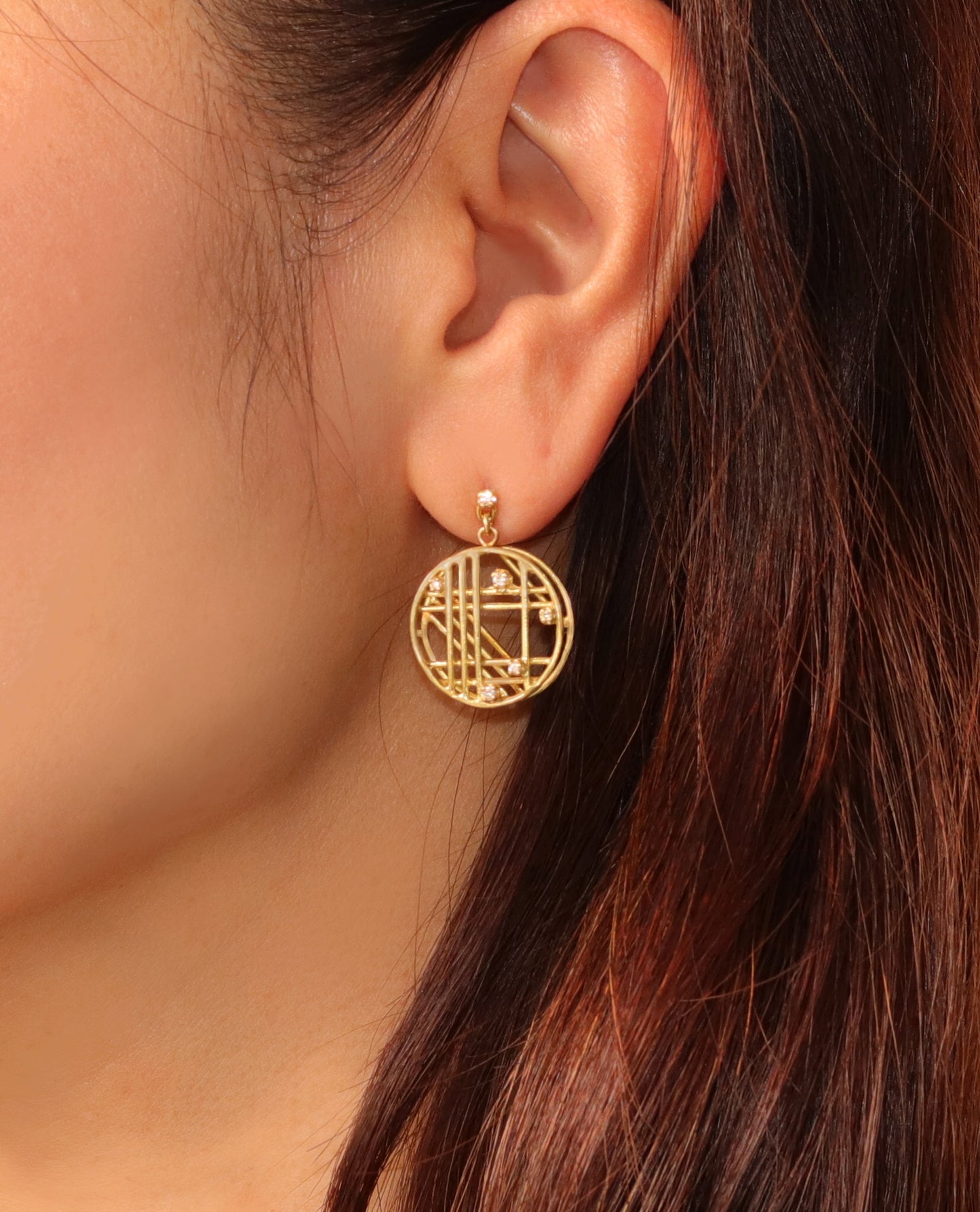 Cascaded Circle Earrings