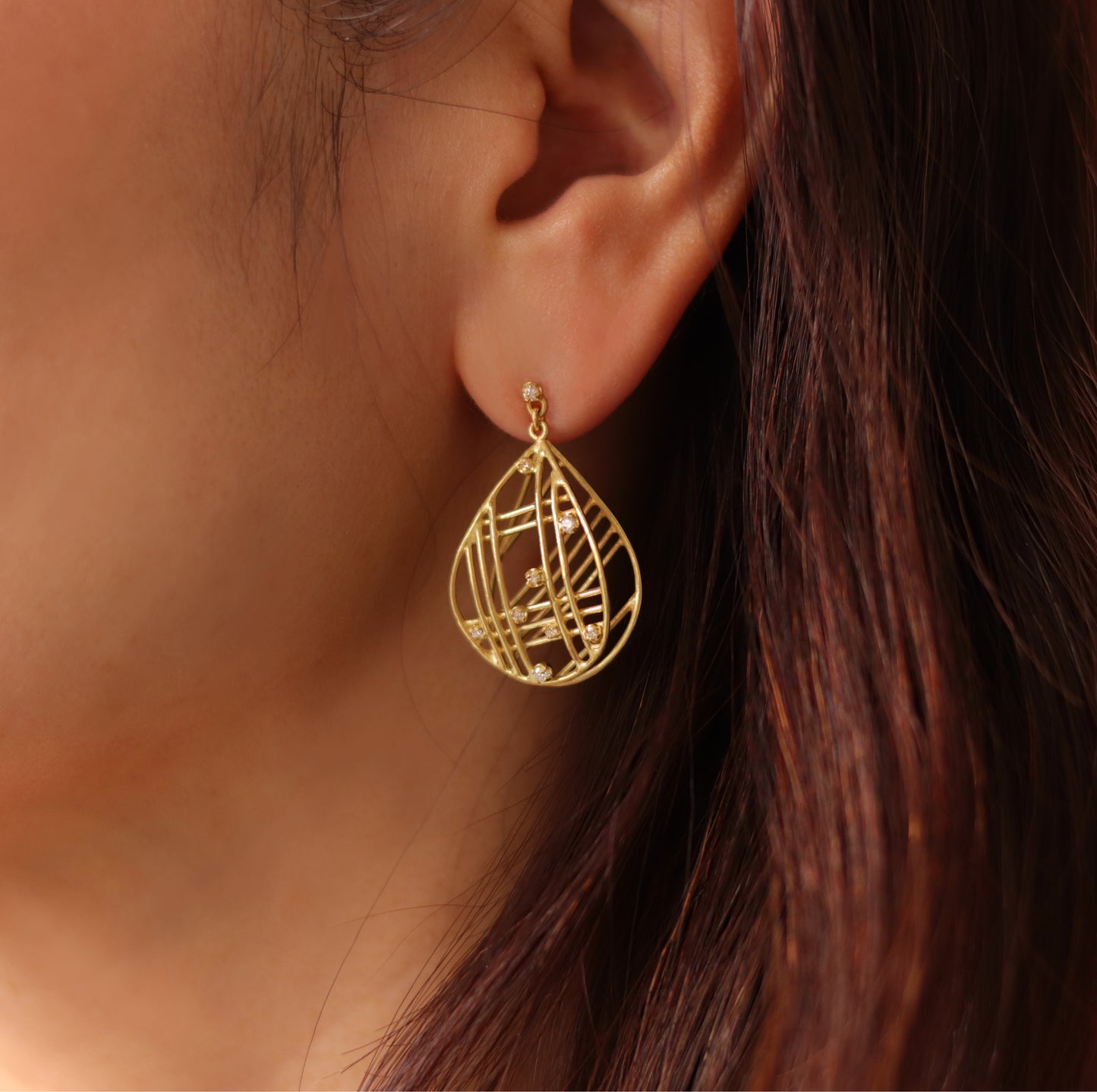 Cascaded Pear Earrings