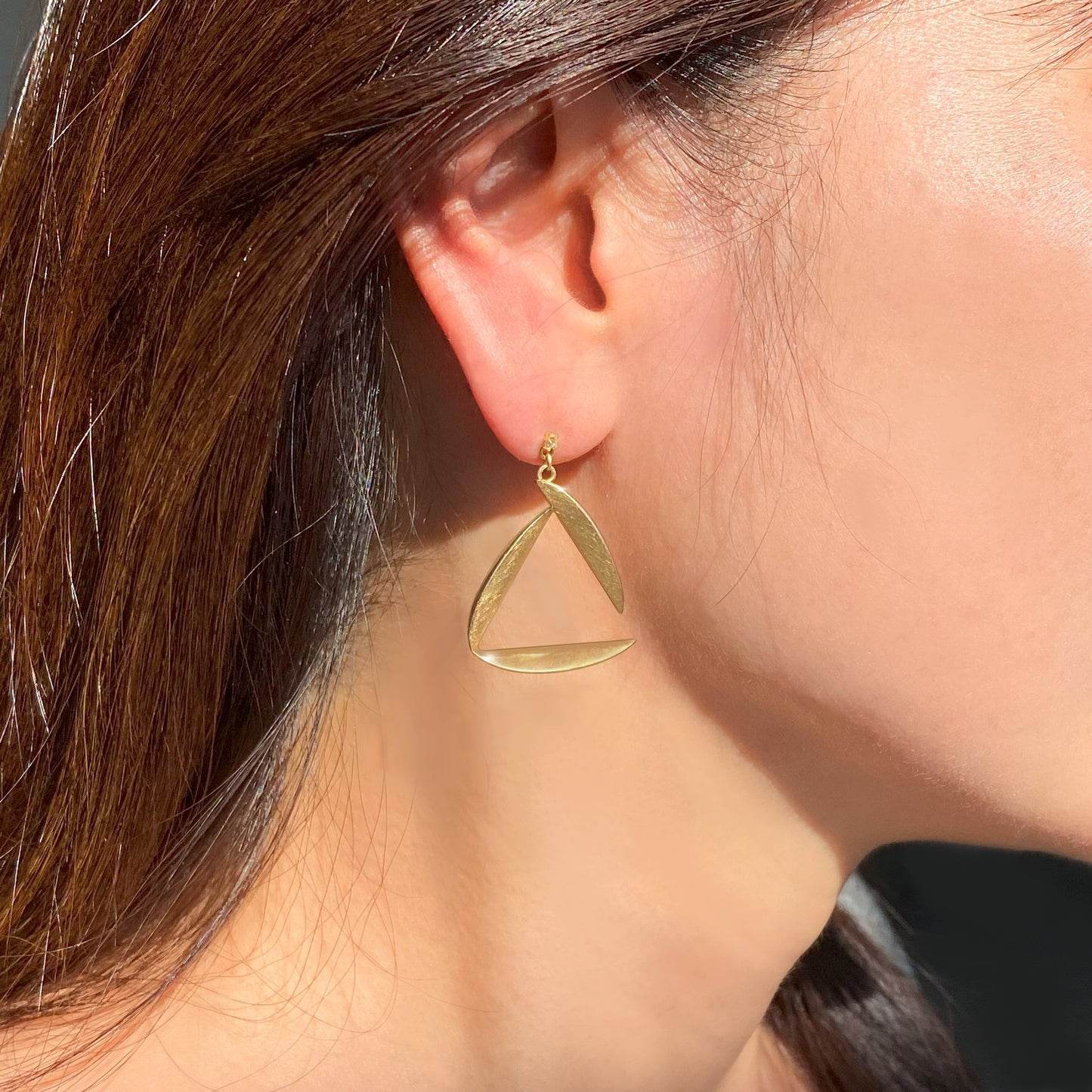 Open Triangle Earrings
