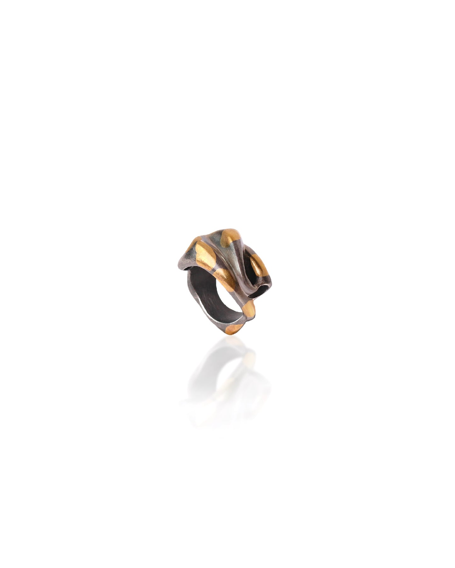 "Swirling Flow"(Oxidized) Ring